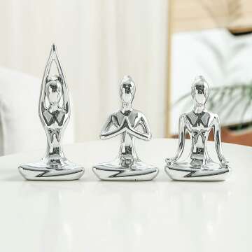 Zen Yoga Statues Set