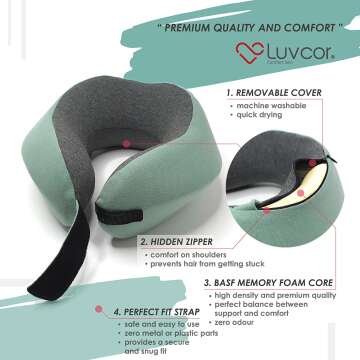 Luvcor Memory Foam Neck Pillow