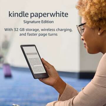 Amazon Kindle Paperwhite Signature Edition – 32GB, Wireless Charging, 10 Weeks Battery Life