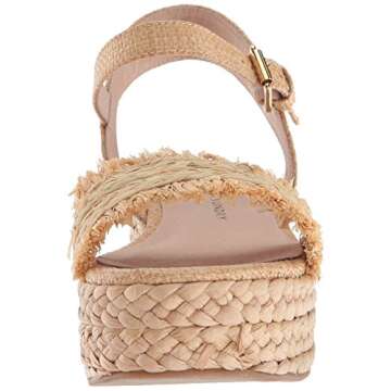 Chinese Laundry Women's ZIBA Espadrille Wedge Sandal, Natural Straw, 10 M US