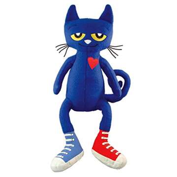 XGATML Pete The Cat Storybook Collection Hardcover Book (7 Groovy Stories) & #1 Pete The Cat Plush Doll (14.5") Gift Set