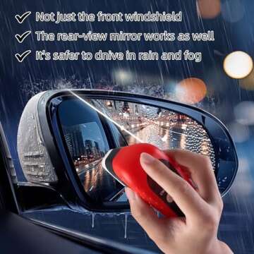 2PCS Automotive Oil Film Cleaning Brush, Oil Film Cleaning Brush, Glass Coating For Windshield, Glass Cleaning Board, Auto Oil Film Cleaning Brush Improves Clarity And Visibility