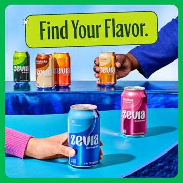 Zevia Zero Calorie Soda, Fruity Variety Pack, 12 Ounce Cans (Pack of 24)