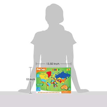 Imagimake Mapology World Map Puzzle | Educational Toys for Kids 5-7 | Puzzles for Kids Ages 4-8 | Map of The World | 6 Year Old Boy Gifts & Girl Gifts