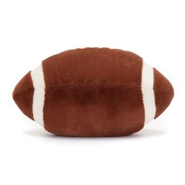 Jellycat Amuseables Football Stuffed Toy, 11 inches | Football Plush | for Sports Fans