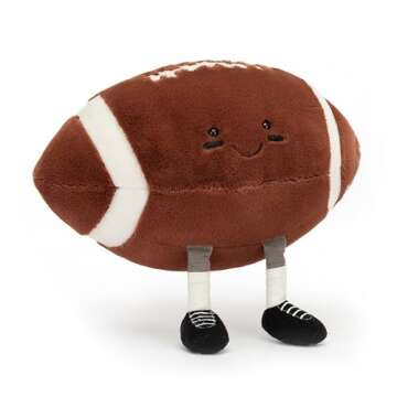 Jellycat Amuseables Football Stuffed Toy, 11 inches | Football Plush | for Sports Fans