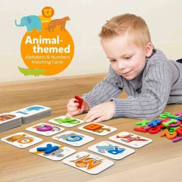 Coogam Flash Cards Set for Numbers and Alphabets