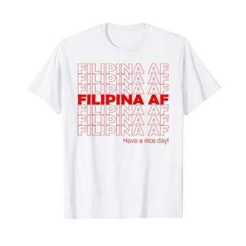 Filipina AF Bachelorette Party Funny Pride Pinay T-Shirt