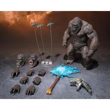 TAMASHII NATIONS - Godzilla vs Kong 2021 - Kong - Event Exclusive Color Edition, Bandai Spirits S.H.MonsterArts Action Figure