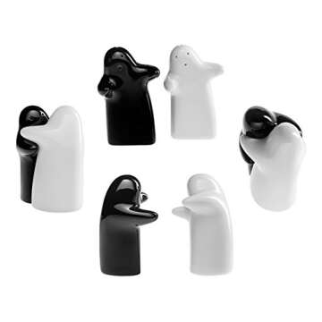 Hugging Salt and Pepper Shakers Set - Cute & Modern