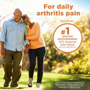 Amazon Basic Care Arthritis Pain Relieving Gel, Diclofenac Sodium Topical Gel, 1% (NSAID), 5.29 Oz (150 Grams) (Packaging may vary)