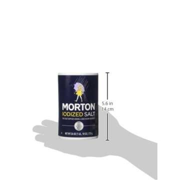 Morton, Iodized Salt, 737 Grams(gm)