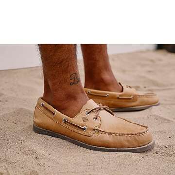 Sperry 2-Eye Boat Shoe for Men in Sahara Color