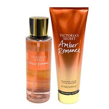 Victoria's Secret Amber Romance Set: Luxurious Mist & Lotion Duo