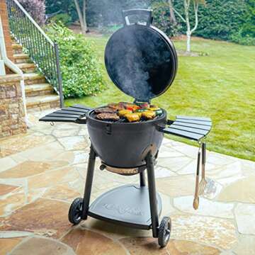 Char-Griller® AKORN® Kamado Grill with Cast Iron Grates