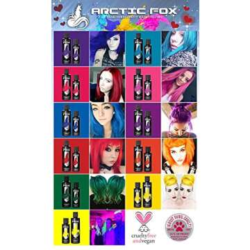 Arctic Fox Semi Permanent Hair Dye - 4 Ounce Cosmic Sunshine #11