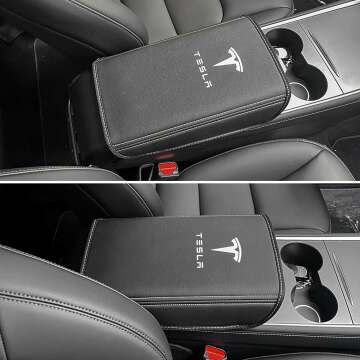 Tesla Model 3/Y Leather Console Cover for 2017-2024