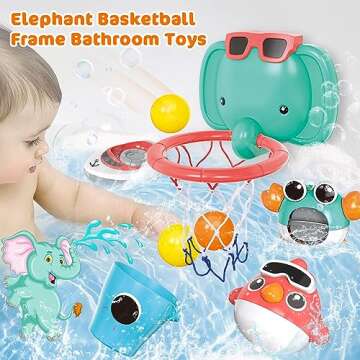 VATOS Elephant Bath Toys: Fun Gift for 1-2-Year-Olds