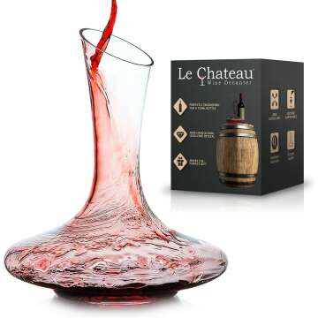 Le Chateau Red Wine Decanter - Crystal Glass Aerator