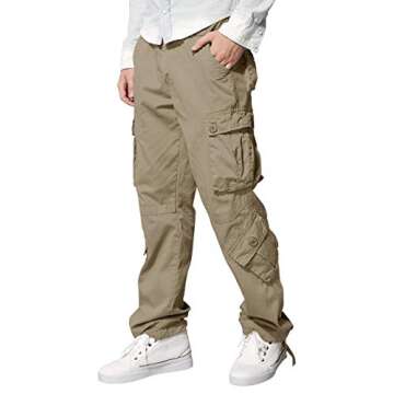 Match Men's Wild Cargo Pants #3357(32,British Khaki)