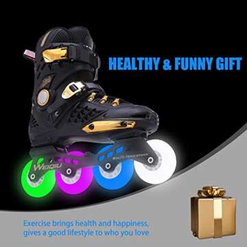 WEIQIUOUTDR Inline Skates Adult Male Female,Outdoor Street Blades for Women Men, Performance Fitness Speed Skates,Patines Adulto Mujer Hombre