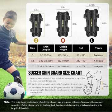 Youth Soccer Shin Guards for Kids - Protective Football Gear ⚽️