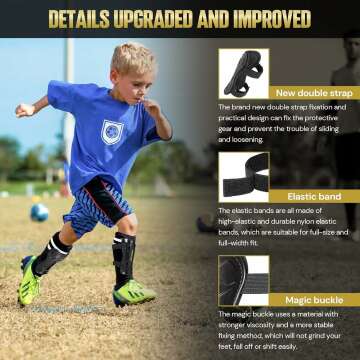 Youth Soccer Shin Guards for Kids - Protective Football Gear ⚽️