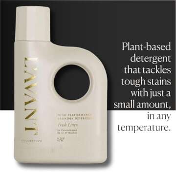 L'avant Collective High Performing Laundry Detergent Soap - Luxury Deep Cleaning & Powerful Odor Defense Long Lasting Liquid High Maintenance Ultra Concentrated Professional Wash 32 Oz (Fresh Linen)