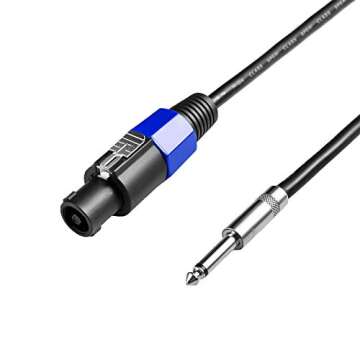 Yoico Speakon to 1/4 Speaker Cable 25ft Pair