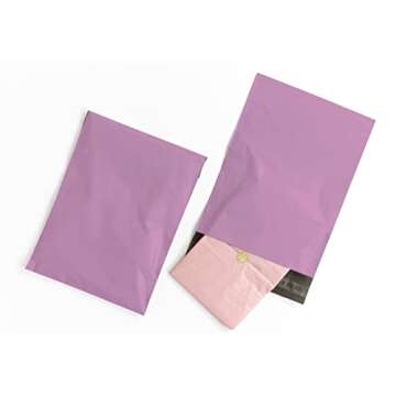 Package Mint Poly Mailers 10x13 Inch 100 Pack, Shipping Bags for Clothing, Plastic Mailing Bags for Small Business Self Seal, Non-Padded Waterproof Packaging Envelope for T Shirt, Pink