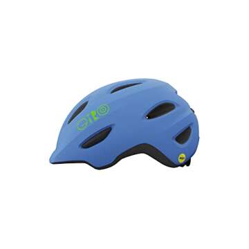 Giro Scamp MIPS Cycling Helmet - Kid's Matte Blue/Lime X-Small