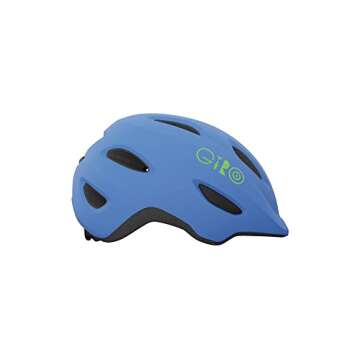 Giro Scamp MIPS Cycling Helmet - Kid's Matte Blue/Lime X-Small