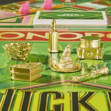 Monopoly Wicked Edition Board Game | Inspired by The Motion Picture | Ages 8+ | 2 to 6 Players | 30 Mins. | Family Games for Kids, Teens, and Adults