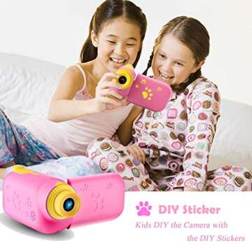 Kids Video Camera Camcorder for Girls Gift, 1080P FHD Digital Kids Camera Camcorder Children Camera DV with 32GB SD Card & 2.4" Screen for Age 3-8