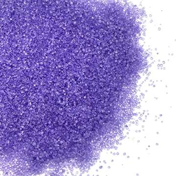 Edible Purple Sanding Sugar Sprinkles Cupcake Cake Toppers, Celebrations Candy Pearls Shaker Jar Wedding Party Cake Dessert Food Decoration Supplies 3oz(Purple)