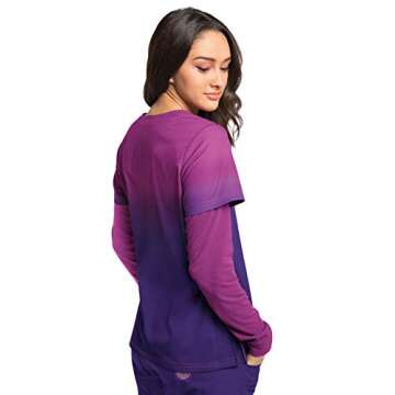 KOI lite 370PR Women's Reform Top (Mulberry/Grape, Small)