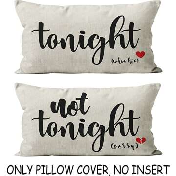 Funny Couples Reversible Pillow Cover