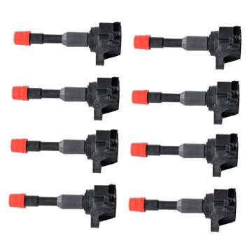 DRIVESTAR 8PCS Ignition Coil Pack Front 2003 2004 2005 2006 2007 2008 2009 2010 2011 for Honda Civic Hybrid 1.3L, Set of 8, Replace# UF374 C1408 5C1405