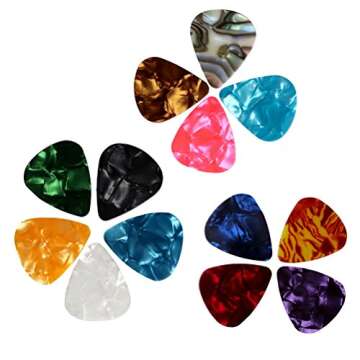 Colorful 60 PCS Guitar Picks - 3 Thicknesses to Enjoy