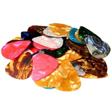 Colorful 60 PCS Guitar Picks - 3 Thicknesses to Enjoy