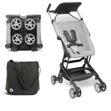 Munchkin® Sparrow™ Ultra Compact Lightweight Travel Stroller for Babies & Toddlers, Grey