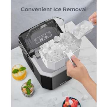 Silonn Ice Maker: 26lbs Daily, Quick & Portable Ice