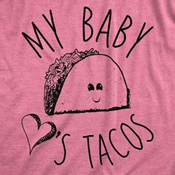 Maternity My Baby Loves Tacos Funny T Shirt Cute Announcement Pregnancy Bump Tee Funny Graphic Maternity Tee Cinco De Mayo Maternity T Shirt Funny Food T Pink XL