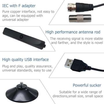 HD Indoor TV Antenna with Signal Booster