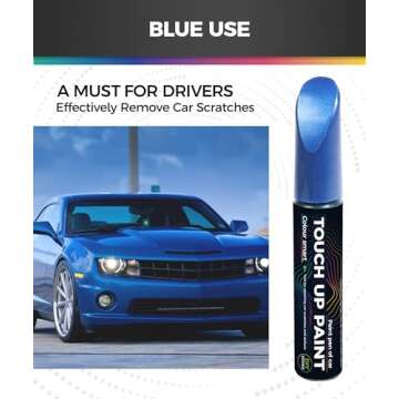 UBOG Touch Up Paint Pen,Touch Up Paint for Cars,Car Accessories Car Touch Up Paint, Automotive Paint Pen Scratch Repair,Car Remover Scratch Paint Pen,Car Paint Pen for Erase Car Scratches (Blue)