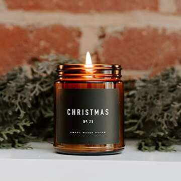 Christmas Candle | Holiday Scents | 9oz Amber Jar