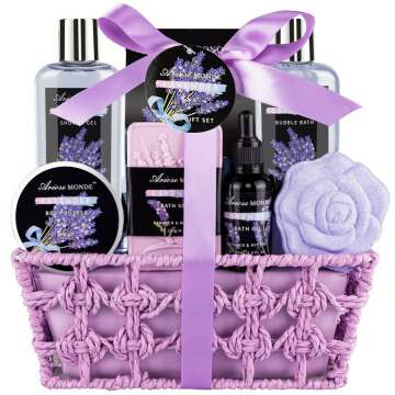 Indulge in Luxury: Lavender Spa Bath Gift Basket Set