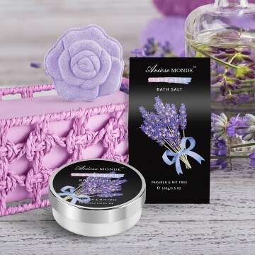 Lavender Spa Bath Gift Set for Women – Relax & Unwind