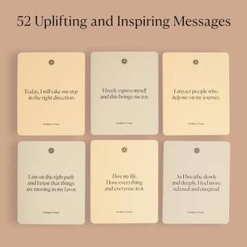 Intelligent Change Mindful Affirmations, 52 Positive Affirmation Cards for Women with Display Stand, Daily Affirmations for Inspiration, Mindfulness & Self Care, Unique Gifts for Women and Men