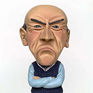 Jeff Dunham - Talking Walter Bobblehead | Talking Bobblehead with 9 Unique Phrases (8")